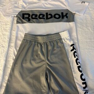 Reebok Boy’s Two-Tone Gray Set; Shirt and Shorts